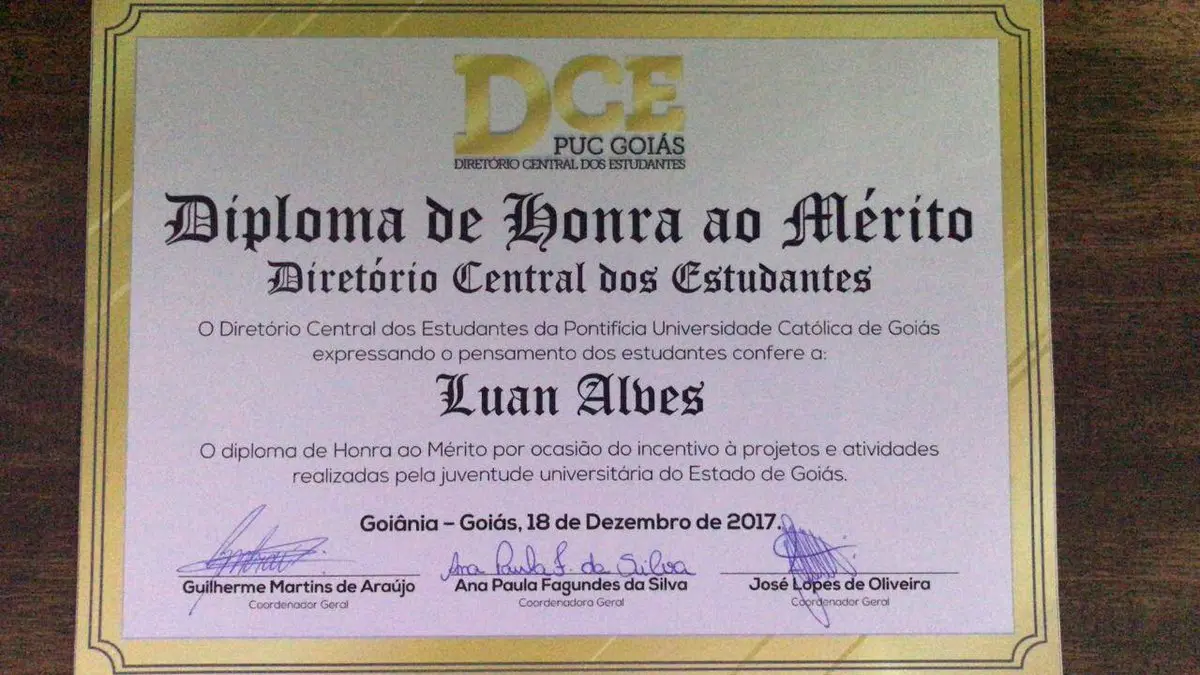 Diploma de Luan
